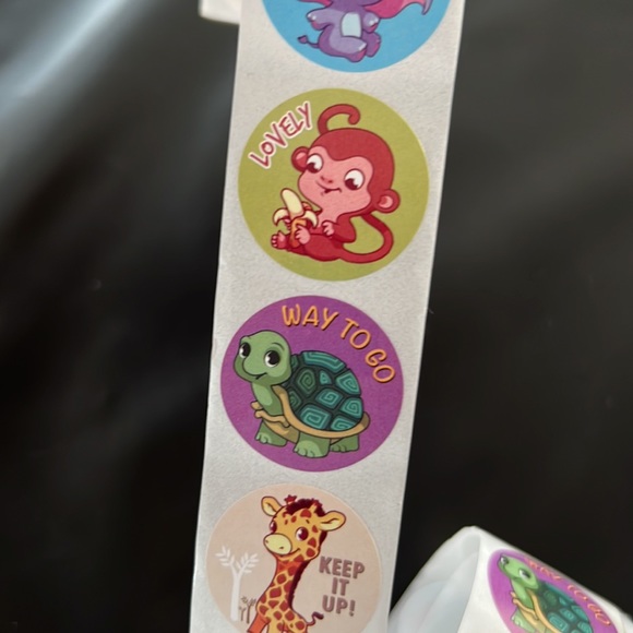 500 pcs Animal Stickers 1 inch (1 roll) - Picture 7 of 16
